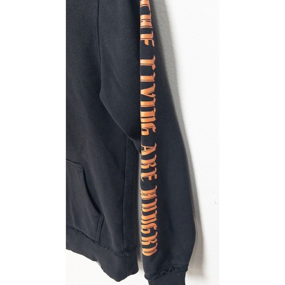 Shock Mansion Hoodie Mens Small. Fortune Favors The Bold. Thumb Holes On Sleeve — image 5 of 8